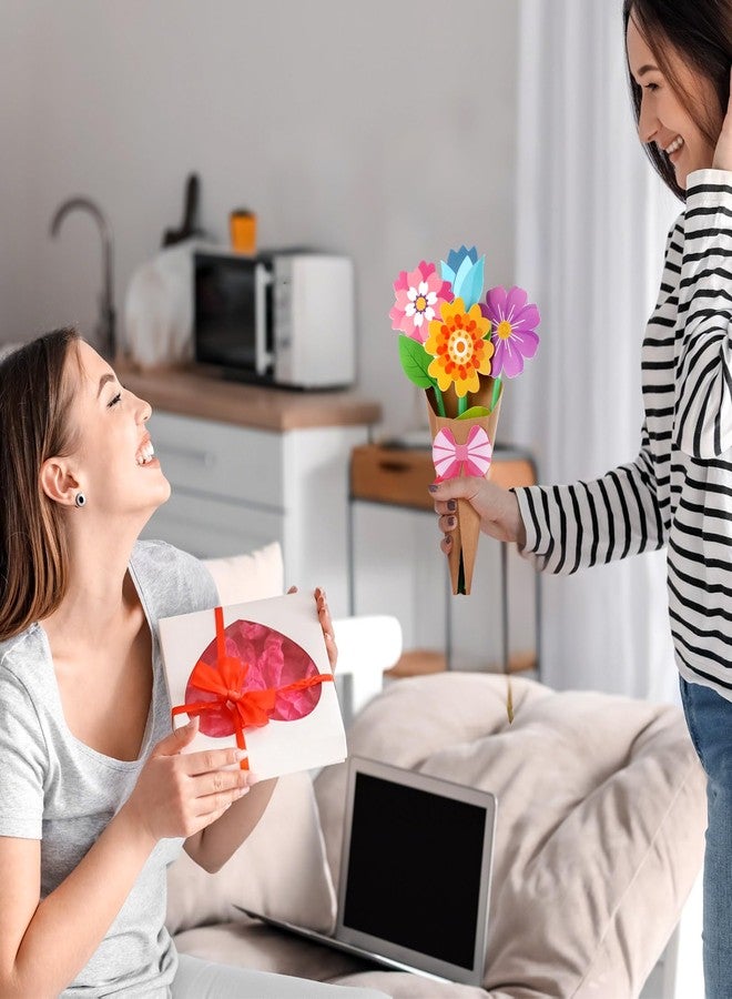 مجموعة كولينجميل لصنع باقة زهور يدوية مكونة من 24 قطعة، مثالية ليوم المعلم، اصنع بنفسك هدية ورقية للتعبير عن امتنانك، أنشطة منزلية - Image 5